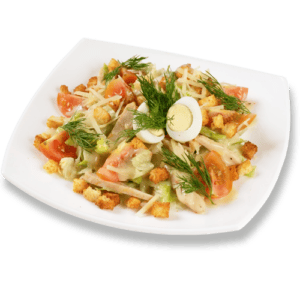 Салат Цезарь с курицей