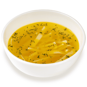 Куриный бульон с яичной лапшой