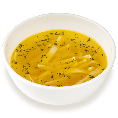 Куриный бульон с яичной лапшой